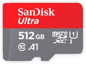 כרטיס זכרון SanDisk 512GB Ultra microSDXC UHS-I Up to 150MB/s C10