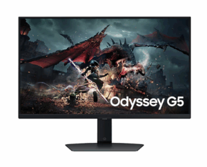 מסך Samsung Odyssey G5 G50D QHD 27 180Hz 1Ms Gaming Monitor Pivot