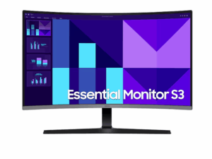 מסך קעור Samsung 32 S3 Essential Monitor FHD 100Hz 4Ms VA Black