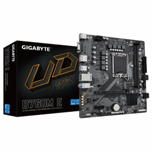 לוח אם אינטל GIGABYTE B760M E DDR5 DP HDMI VGA 1GbE lan LGA1700