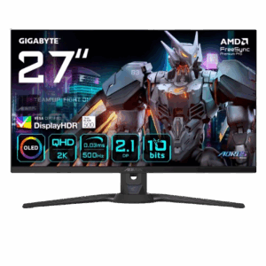 מסך GIGABYTE AORUS FO27Q5P 27 2K QD-OLED 0.03ms 500Hz HDR USB KVM