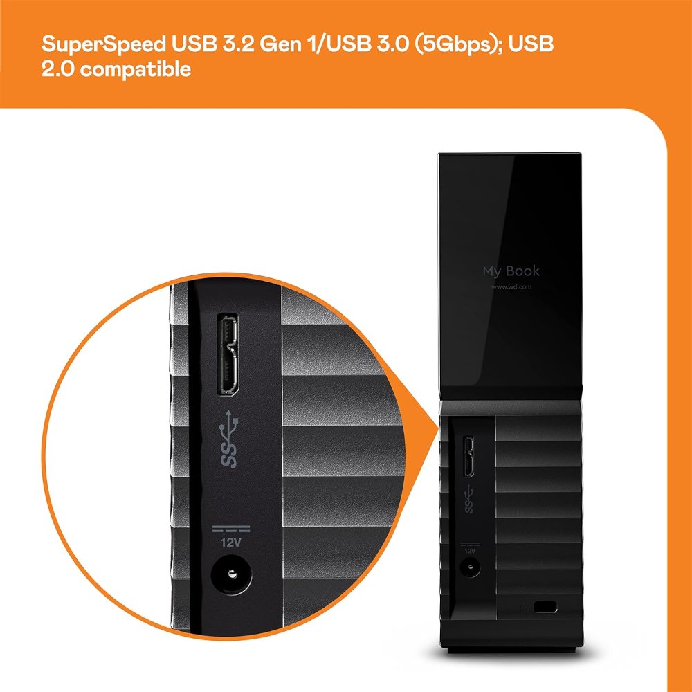 דיסק חיצוני WD MYBOOK 12TB 3.5 inch USB 3.2 Gen1 Backup Software 2 דיסק חיצוני WD MYBOOK 12TB 3.5 inch USB 3.2 Gen1 Backup Software – תמונה 2
