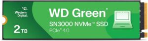 דיסק פנימי WD SN3000 2TB Gen 4X4 NVME Read-5000 Write-4200