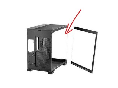 זכוכית קדמית למארז שחור ANTEC C8 BLACK 1 זכוכית קדמית למארז שחור ANTEC C8 BLACK