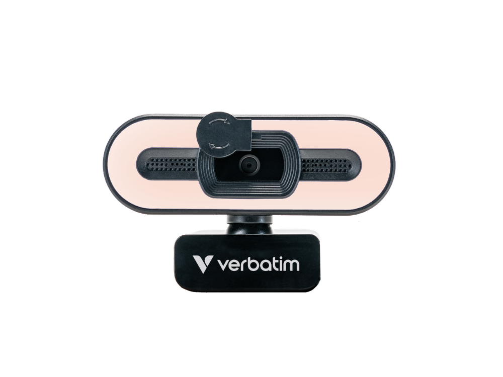 מצלמה Verbatim AWC-02 FHD 1080P Autofocus with Mic and Light 1 מצלמה Verbatim AWC-02 FHD 1080P Autofocus with Mic and Light