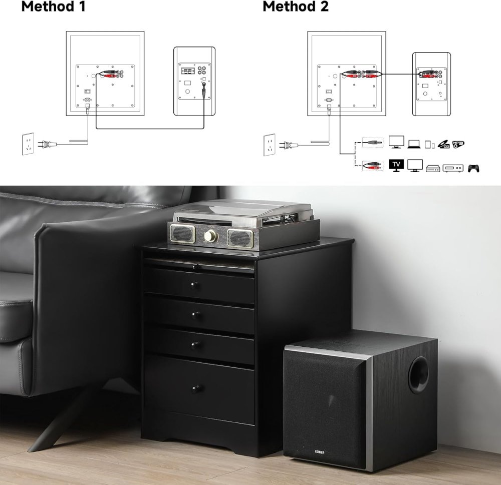 סאבוופר EDIFIER T5 8 Inch Powerd Subwoofer 70W RMS 4 סאבוופר EDIFIER T5 8 Inch Powerd Subwoofer 70W RMS – תמונה 4