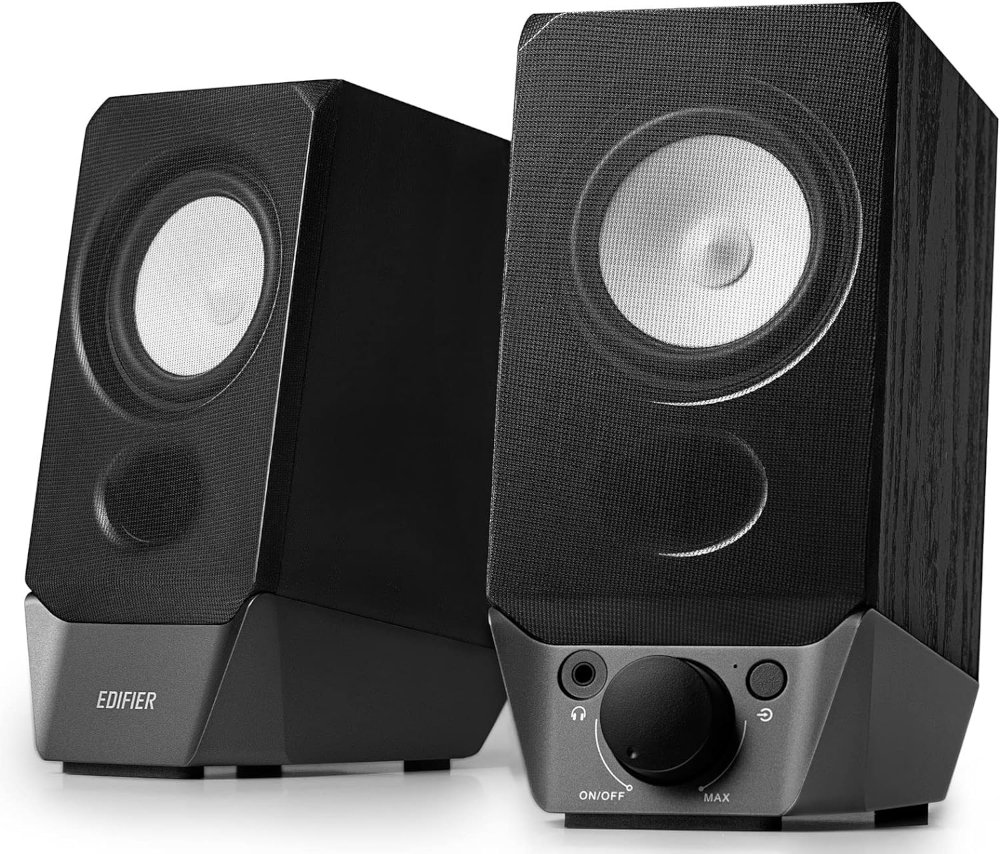 רמקולים סטריאו Edifier R19BT 4W Deep Bass AUX 1 רמקולים סטריאו Edifier R19BT 4W Deep Bass AUX