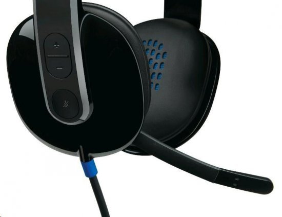 אוזניחות ומיקרופון Logitech H540 USB Computer Headset Black 4 אוזניחות ומיקרופון Logitech H540 USB Computer Headset Black – תמונה 4
