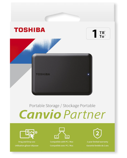 דיסק חיצוני TOSHIBA Canvio Ready 1TB 2.5 USB 3.2 1 דיסק חיצוני TOSHIBA Canvio Ready 1TB 2.5 USB 3.2