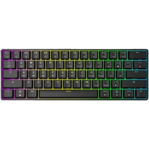 מקלדת גיימינג אופטו־מכנית שחורה SKYLOONG GK61 RGB Glacier Yellow
