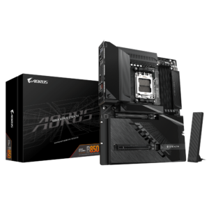 לוח אם עם מחברי חשמל מאחור Gigabyte B850 A STEALTH AM5 DDR5 WIFI7