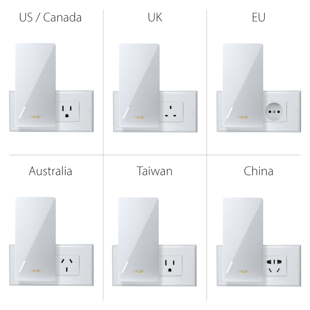 ⁦מגדיל טווח ASUS RP-AX58 AX3000 WIFI6 AiMesh⁩ – תמונה ⁦4⁩