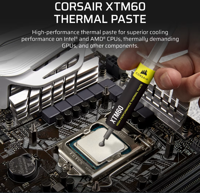 משחה תרמית במזרק CORSAIR XTM60 3G Thermal Paste 2 משחה תרמית במזרק CORSAIR XTM60 3G Thermal Paste – תמונה 2